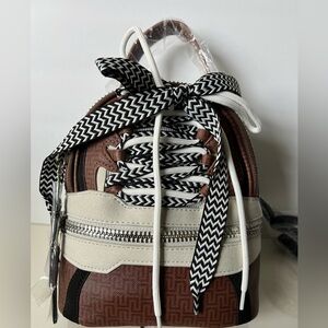 Steve Madden Broaring Brown Mini Backpack NWT